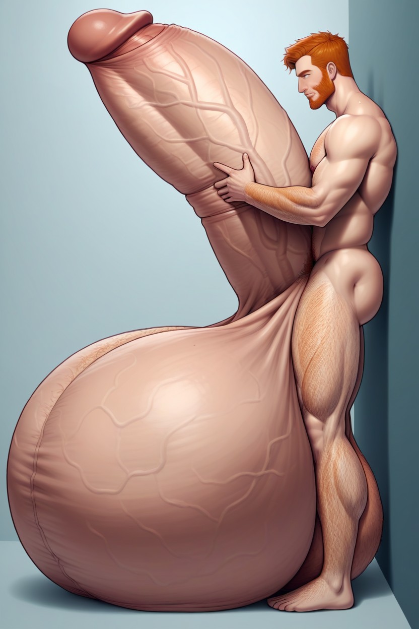 Desnuda, Ginger Pubic Hair, Ball Growth Porno gay IA