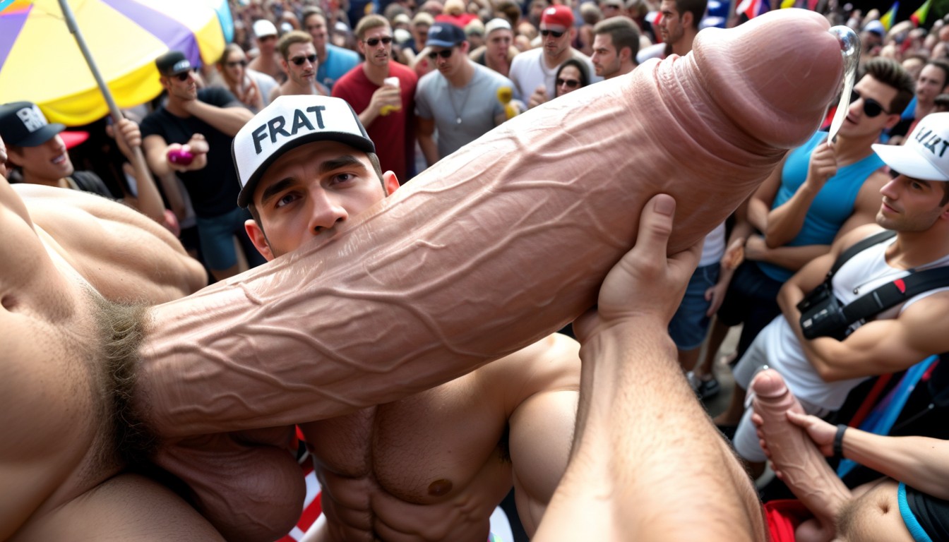 Cock Much Taller Than Him, Cock Much Longer And Thicker Than Arm, Focus On Absurdly Gigantic Fully Erect Uncut Penis Porno gay IA