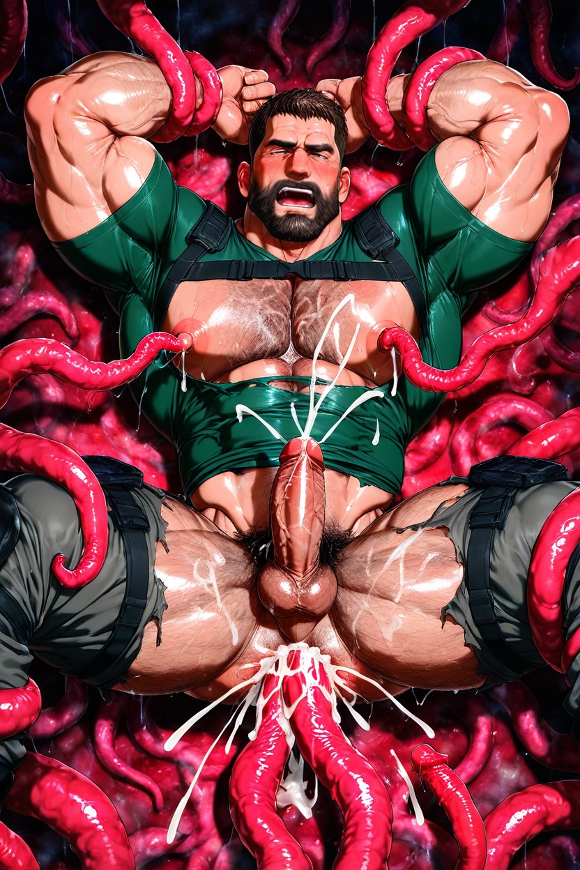 Cumming, Hairy Asshole, Hairy Ass AI Gay Porn