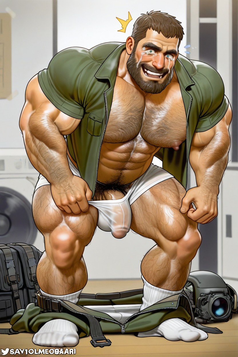 Large Erect Nipples, Full Beard, Beard Porno gay IA