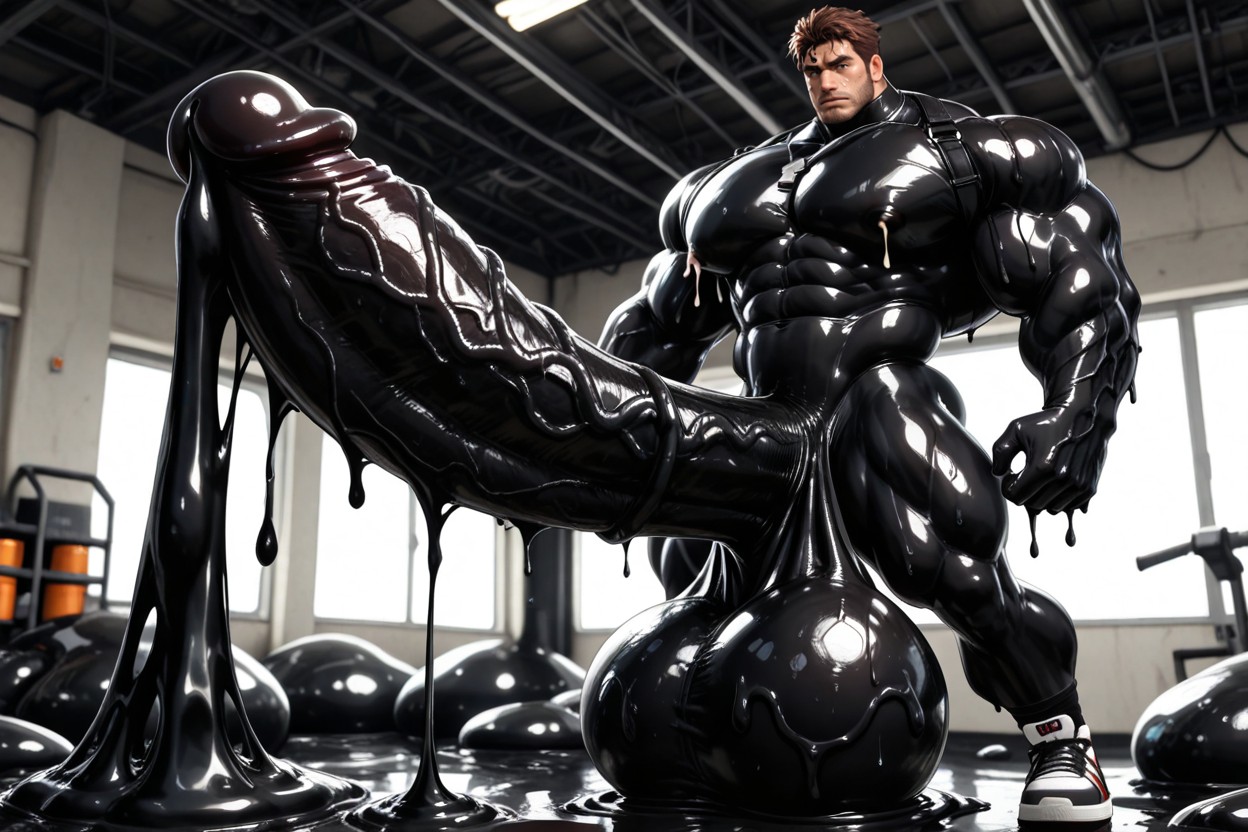Impossibly Long Hyper Penis, Whistle Necklace, Surreal Absurd Impossible Gigantic Cock Size Porno gay IA