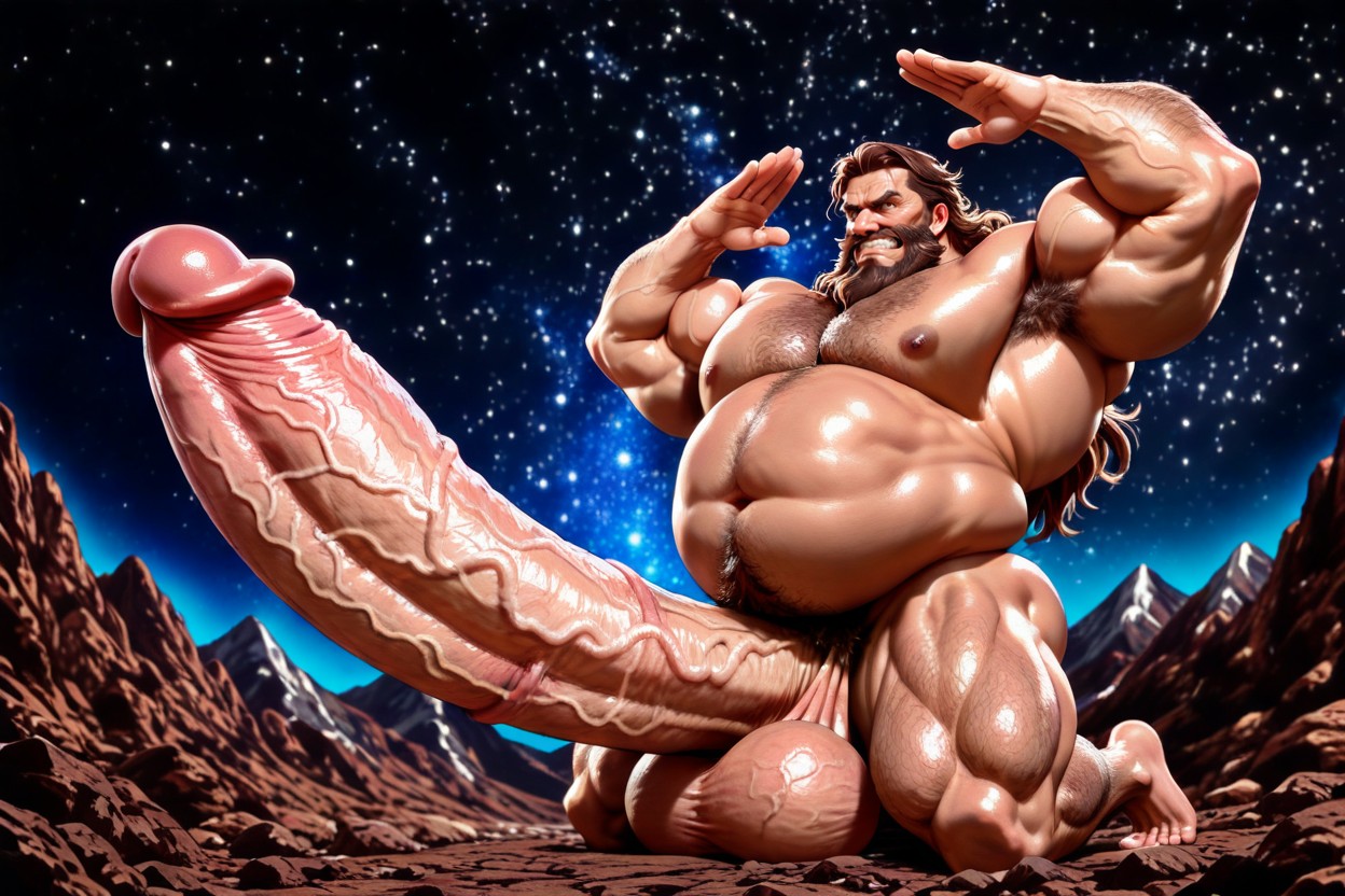 Big Balls, Extreme Hyper Penis, Penis Bigger Than Leg AI Gay Porn