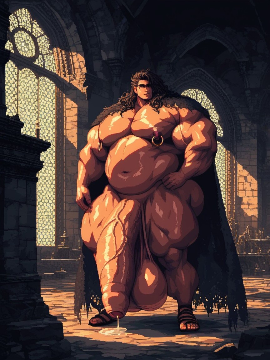 Oiled Skin, Feathered Wings, Holding Magic Gemstone AI Gay Porn