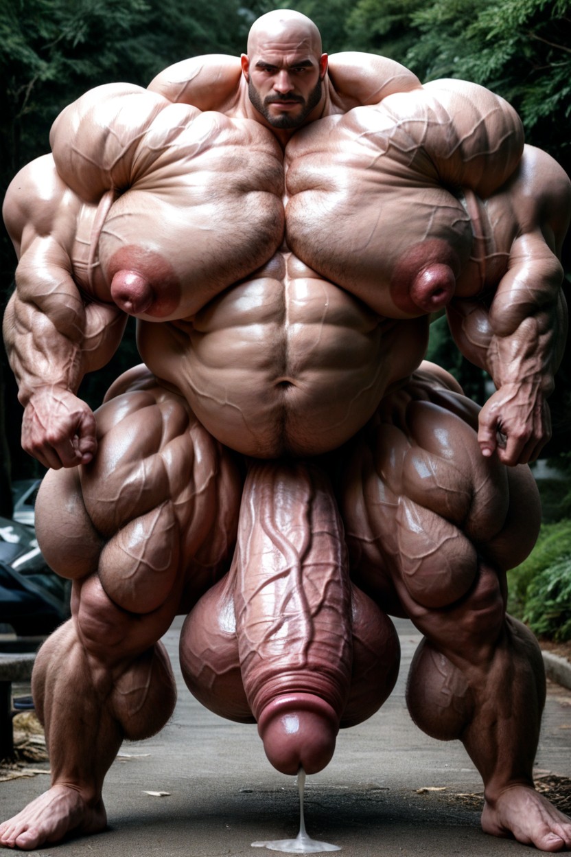 Hyper Masculine, Hyper Veiny Forehead, Bulky Veins Porno gay IA