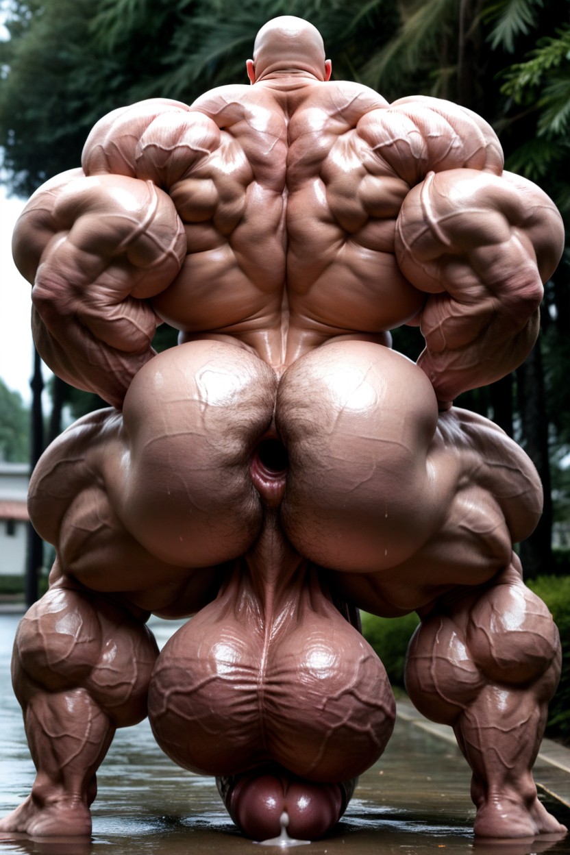 Massive Muscles, Thick Hyper Neck Muscles, Hyper Muscle Porno gay IA