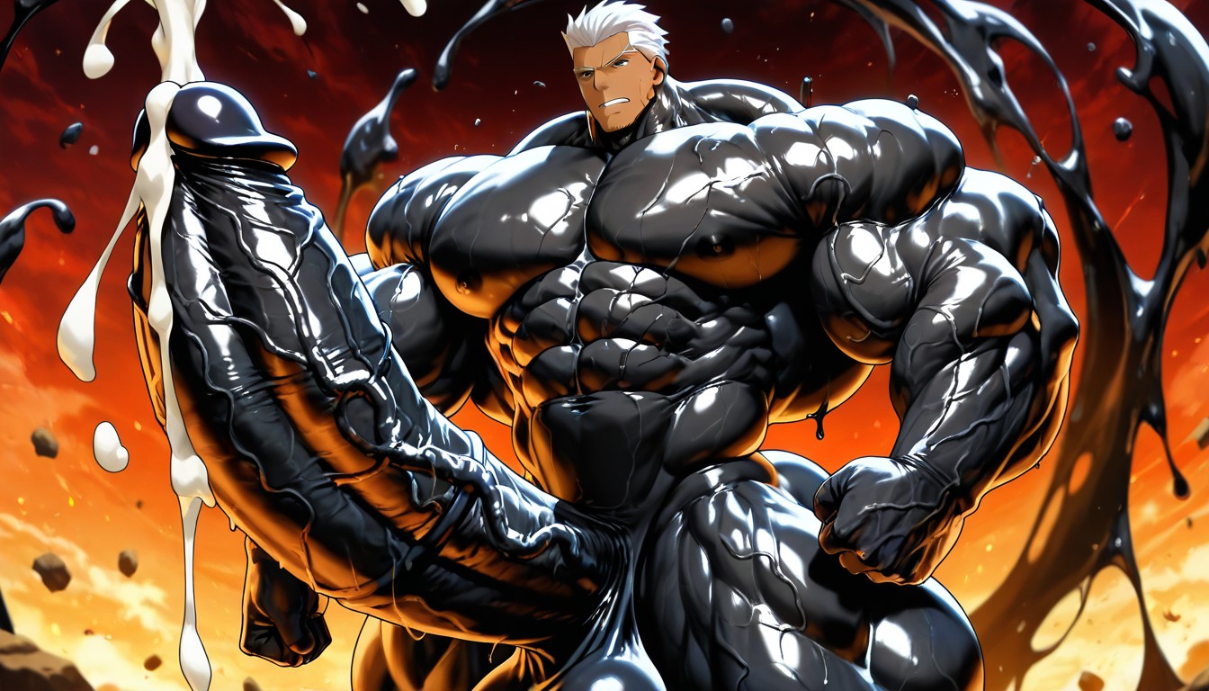 Oversized Muscles, Oversized Muscles, Oversized Hyper Gigantic Cock AI Gay Porn