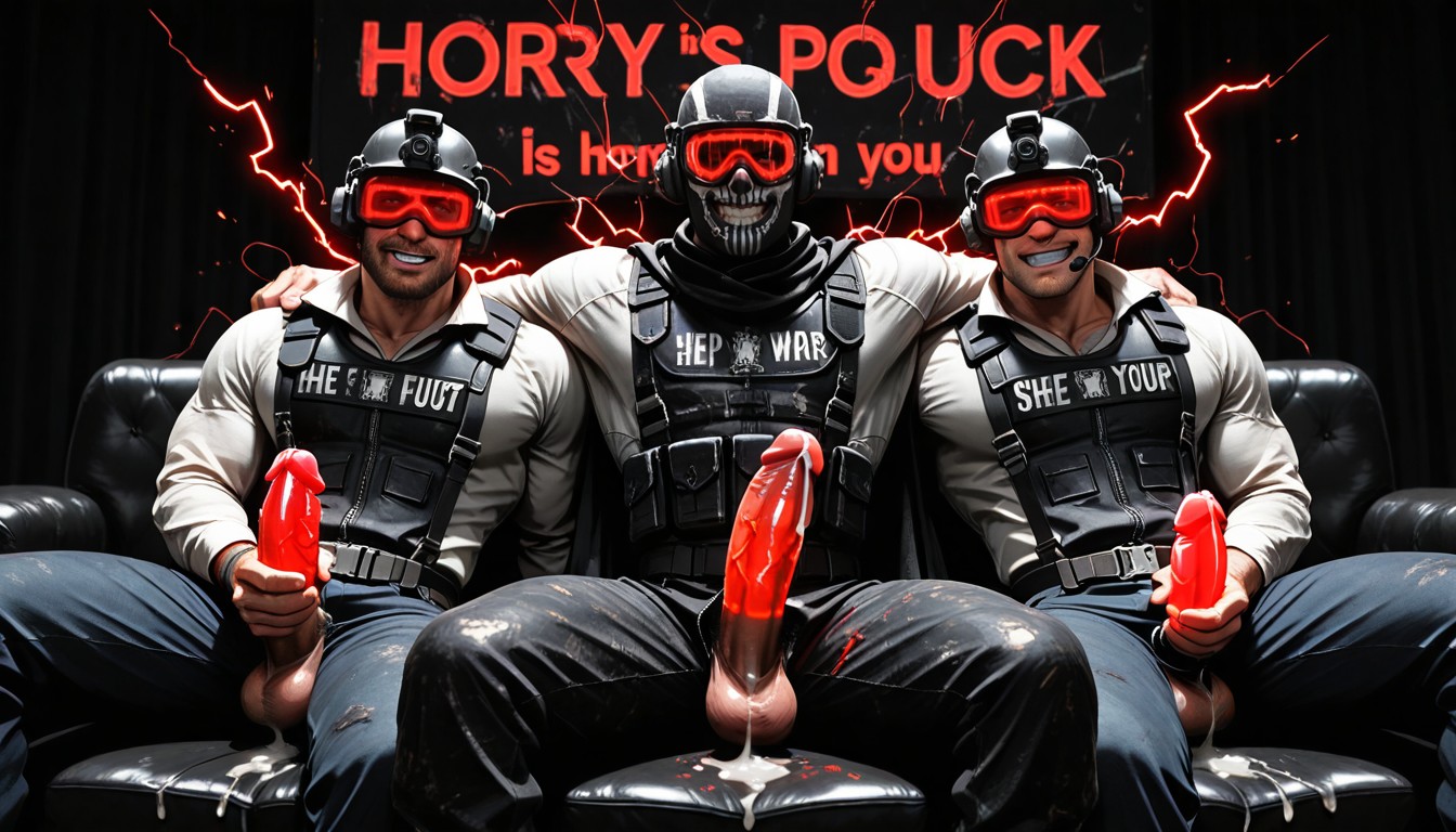 Smirk, God Of Thunder As Warrior, God Of War As Very Fit AI Gay Porn