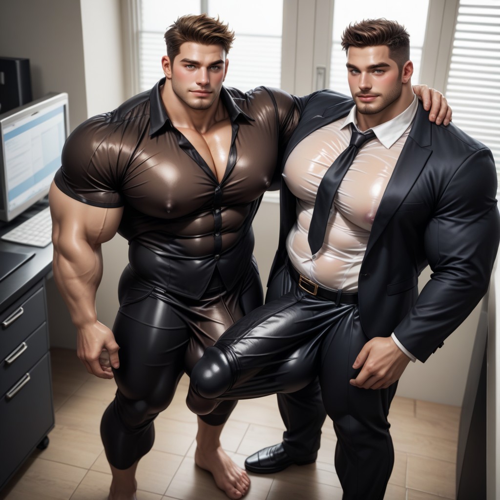 Handsome, Clean Shaven Face, 18+ AI Gay Porn