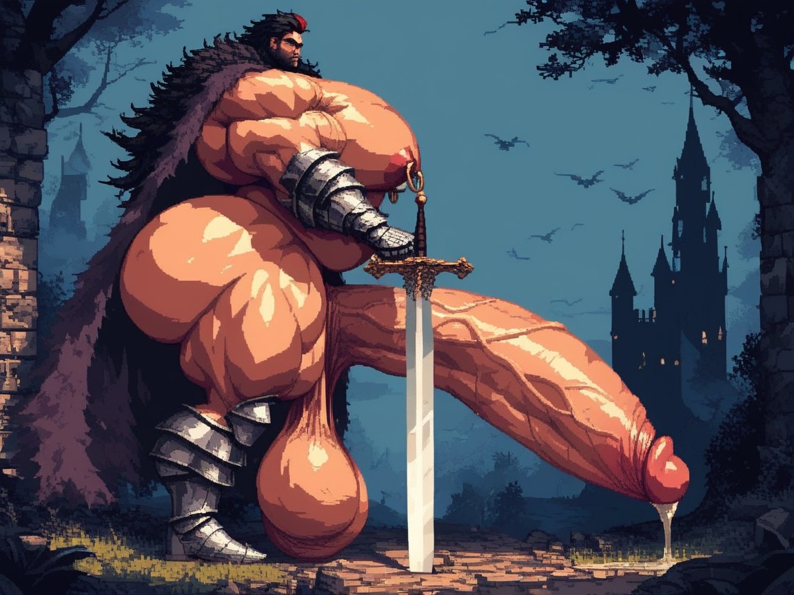 Extremely Large Ass, Hyper Long Genitals, Smooth Face AI Gay Porn