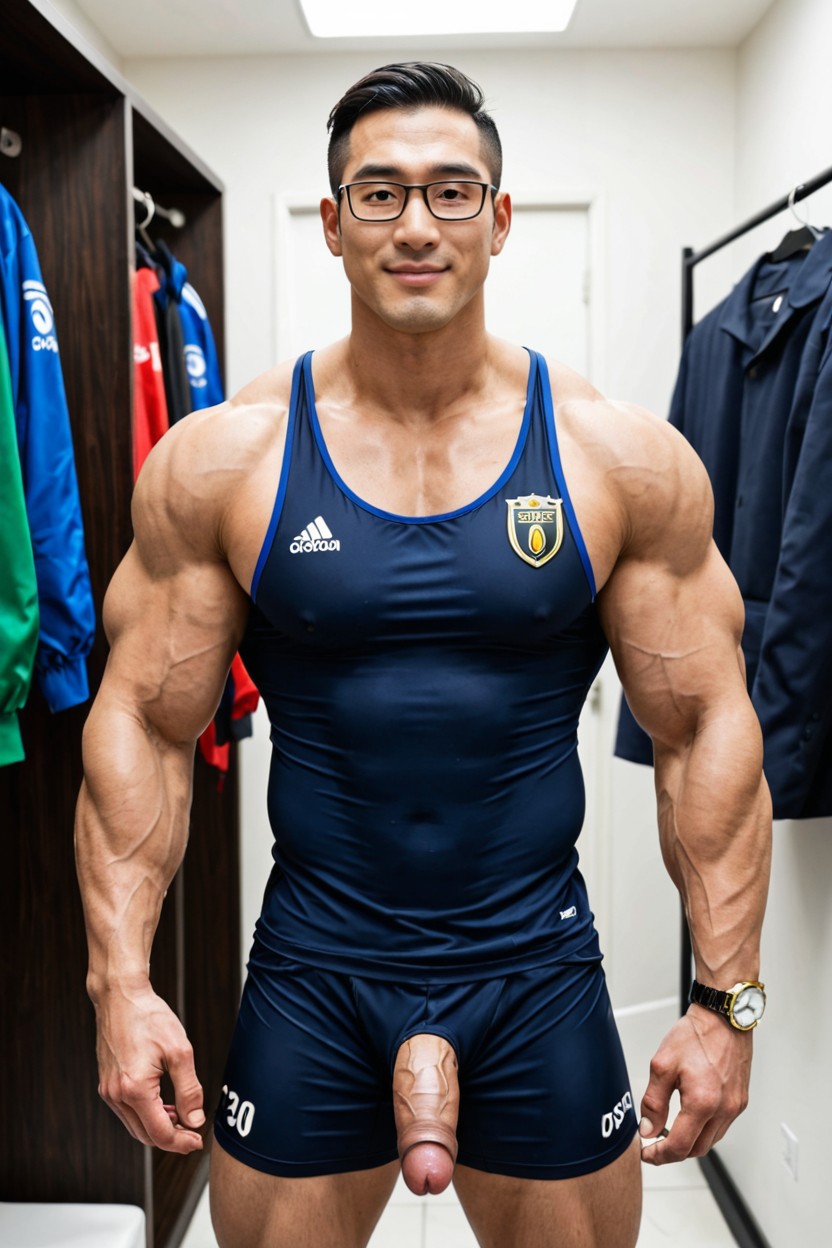 Muy Corto, The Super Muscle Men, Oversized Muscles Porno gay IA