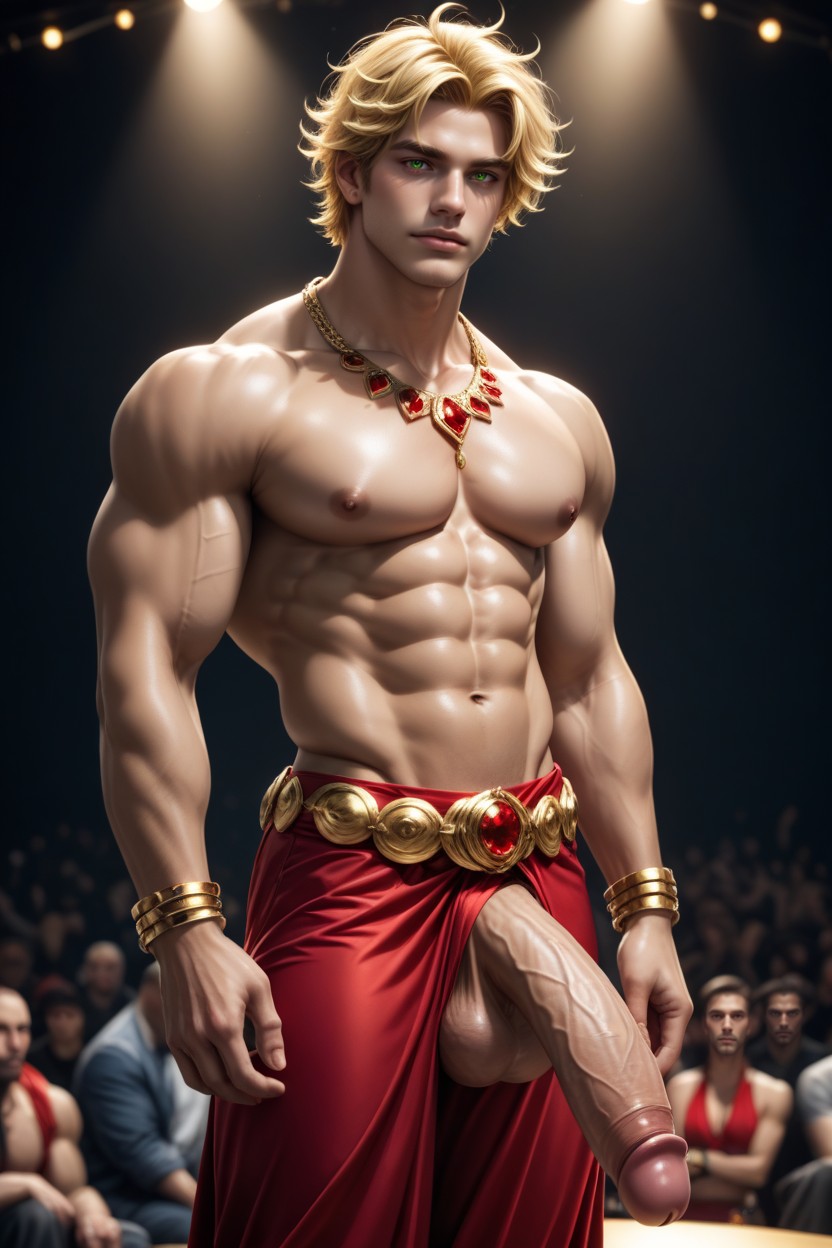 On Stage, Exotic Dancer, Muscular Body Porno gay IA