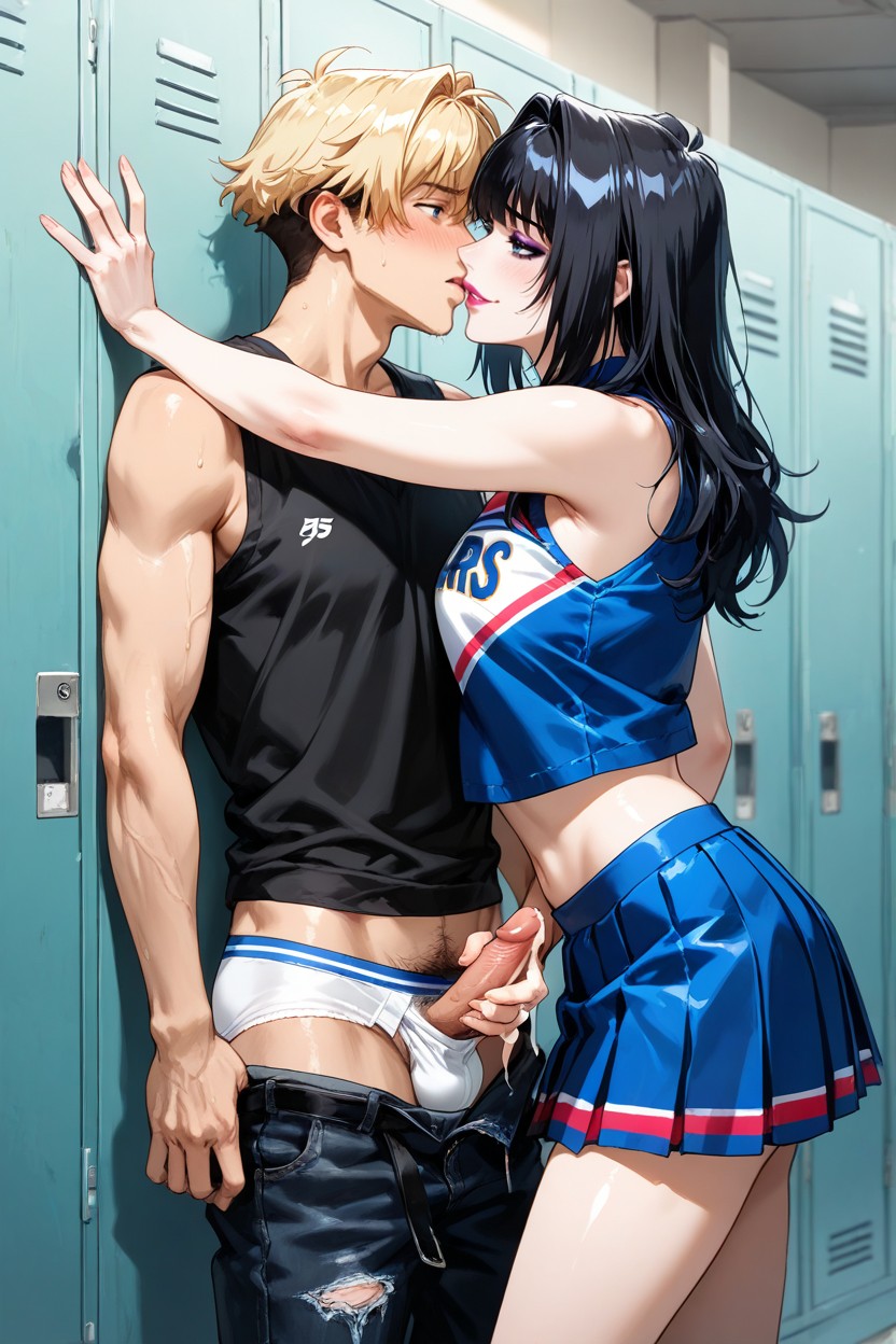 Inlvoe, Pale Woman Pleated Skirt, Tall Female AI Gay Porn