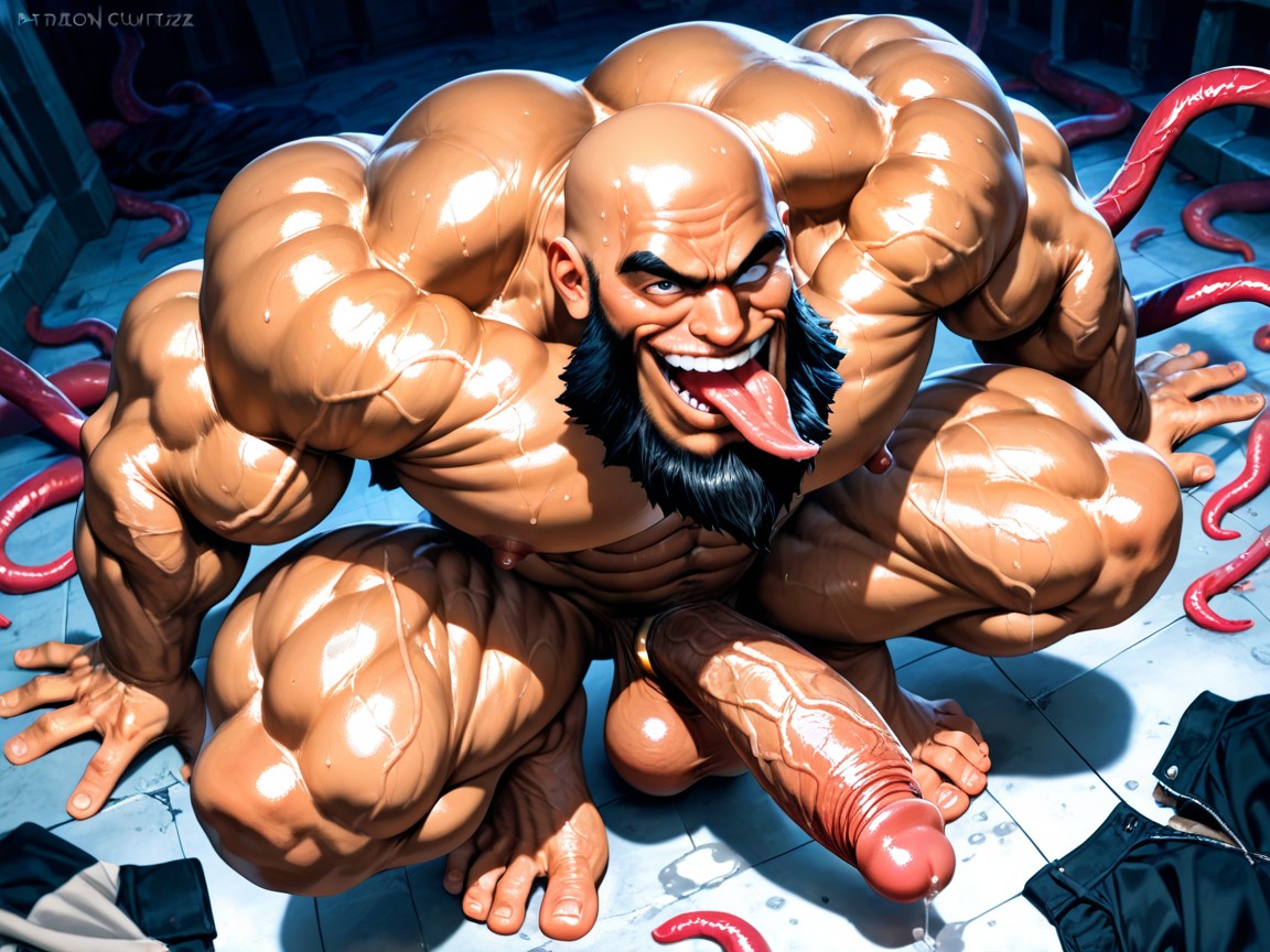 Big Feet, Shaved Head, Huge Feet AI Gay Porn
