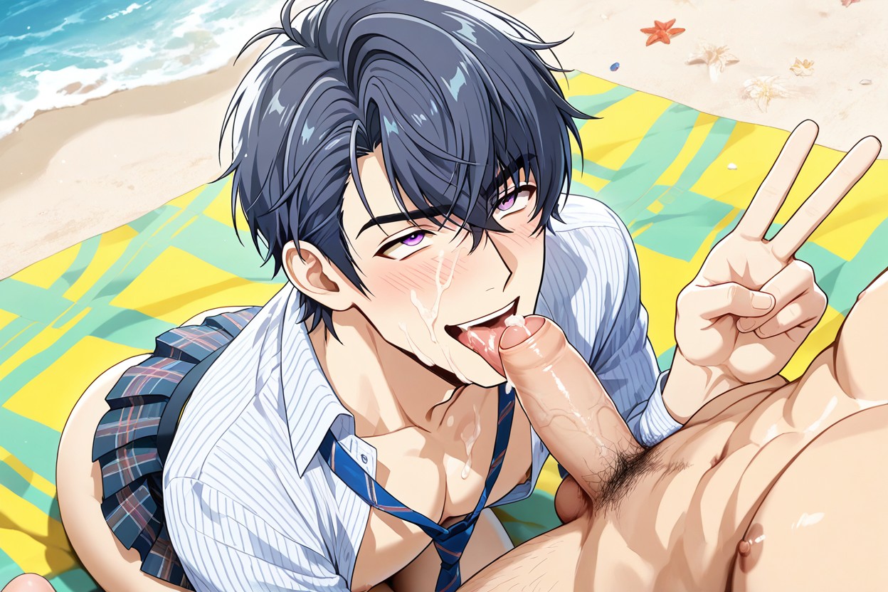 Male Harem, Blushing, Fucked AI Gay Porn