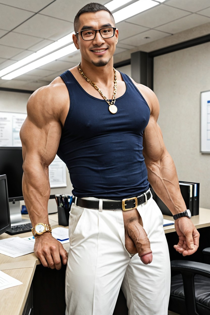 Devilish Charm, Brazos Detrás De La Espalda, Very Broad Shoulders Porno gay IA