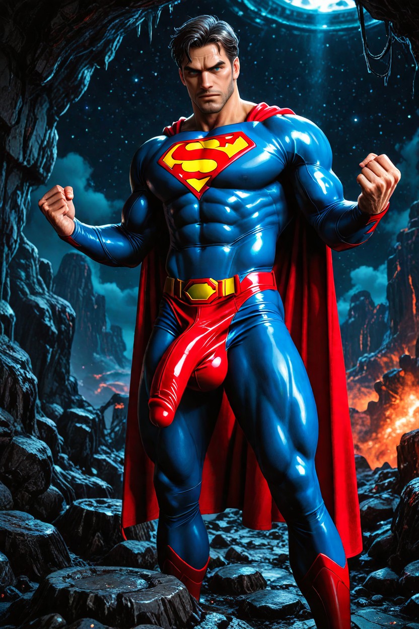 Clean Shaven, Sculpted Chest, Vivid Colors AI Gay Porn