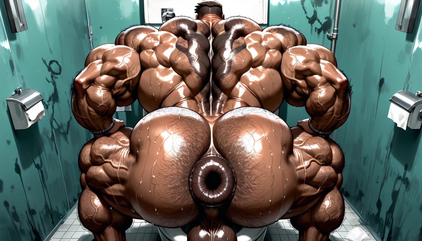 Massive Meaty Body, Bara, Hairy Legs Porno gay IA