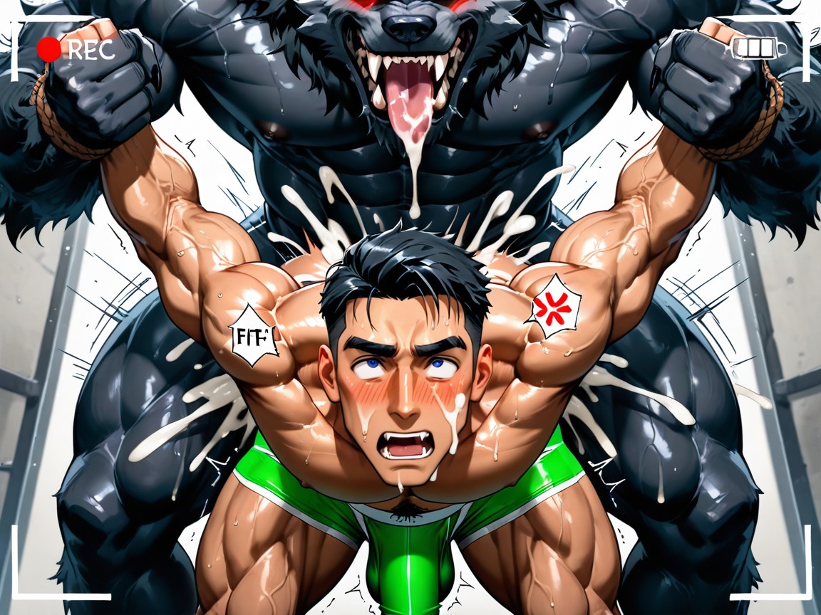 Pubic Hair, Rolling Eyes, Werewolf Sex AI Gay Porn