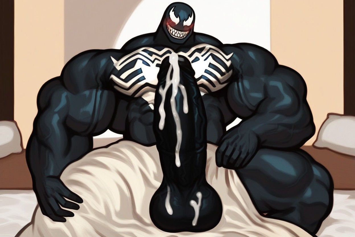 Full Body, Black Penis, Oversized Muscles AI Gay Porn