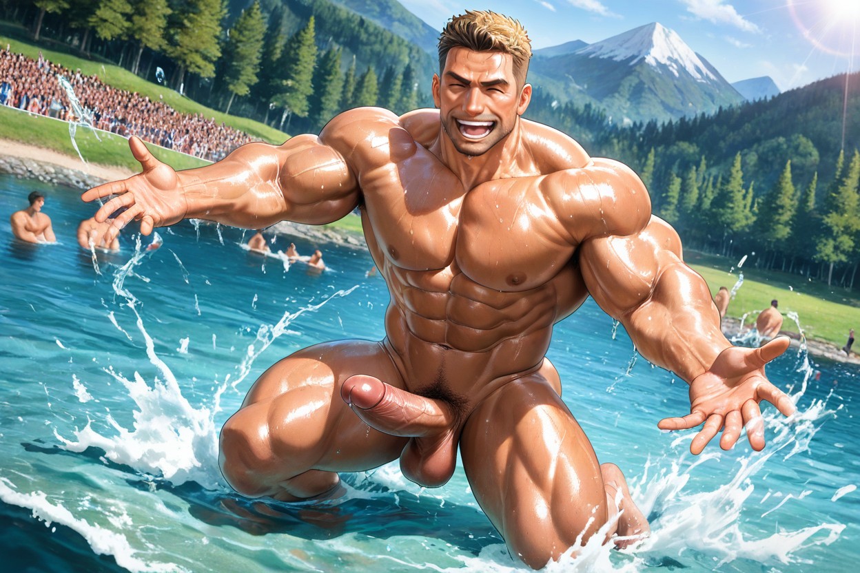 Soft Lighting, Dutch Angle, Southern European AI Gay Porn