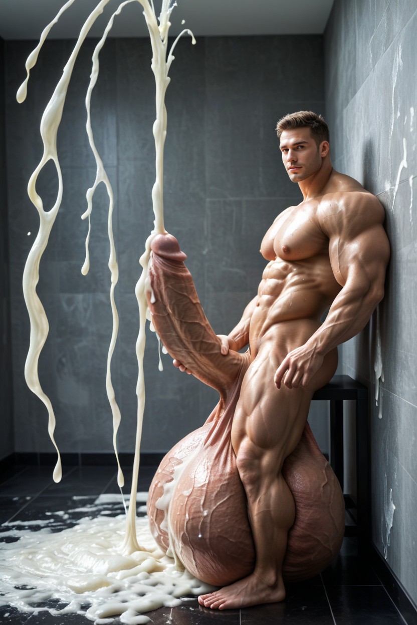 +, Oversized Hyper Long Penis, Extreme Massive Hyper Penis AI Gay Porn