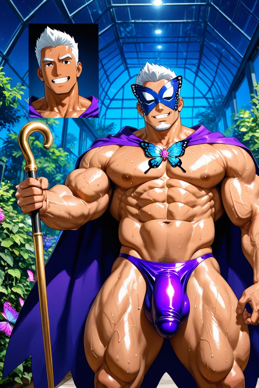 Broad Pecs, +, Swarms Of Purple & White Butterflies Porno gay IA