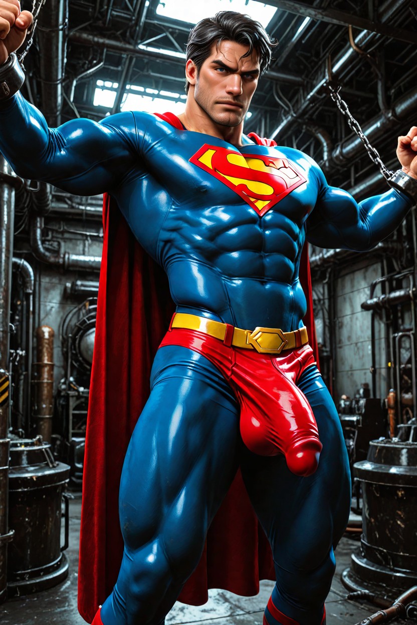 Broad Shoulders, Sculpted Chest, Clean Shaven AI Gay Porn