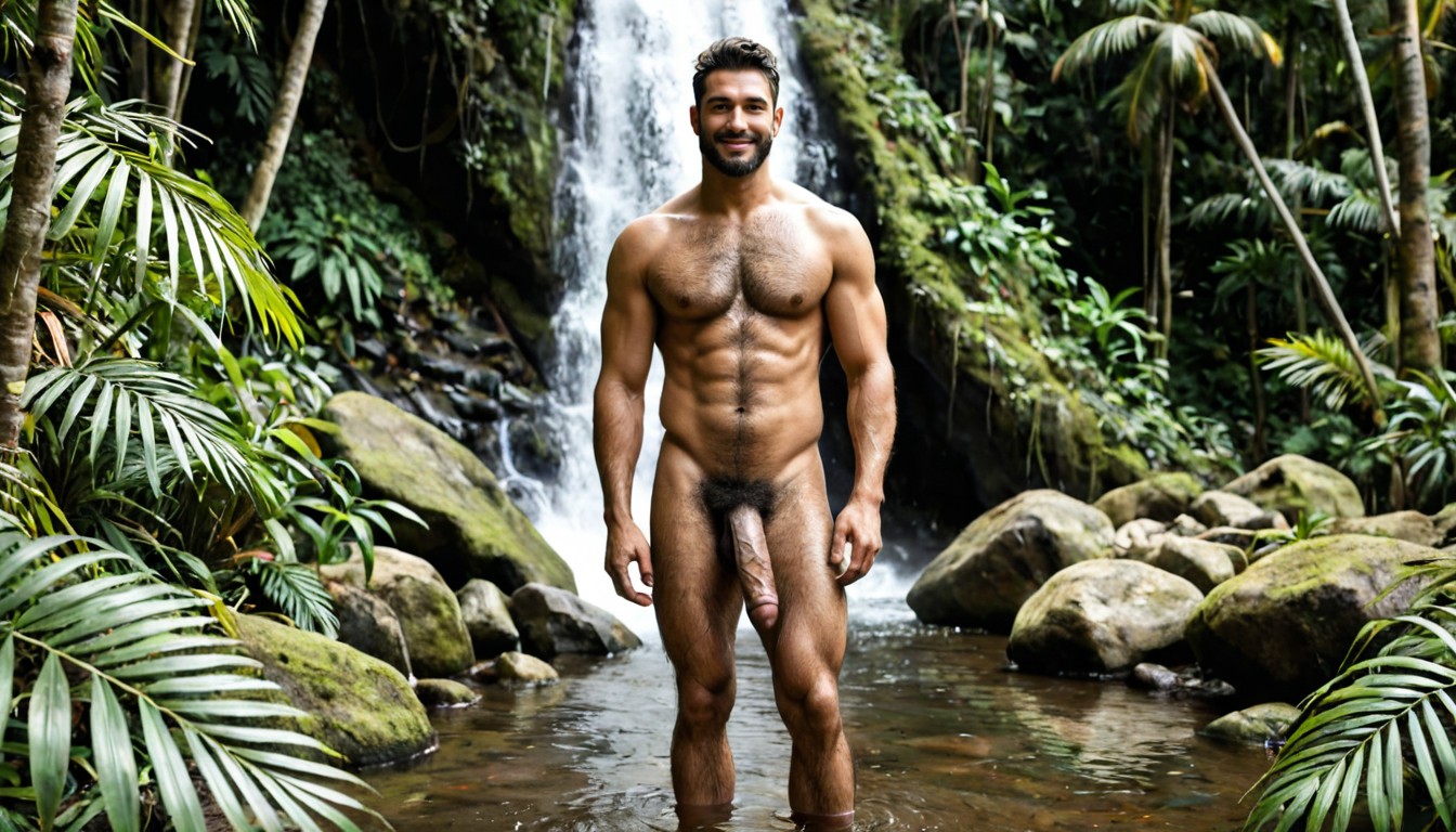 Hairy Thighs, Masculine, Beckoning AI Gay Porn