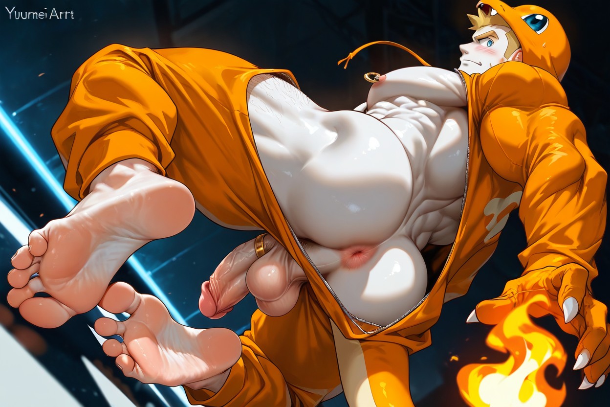 Perspective, Messy Blonde Hair, Professional Artwork AI Gay Porn