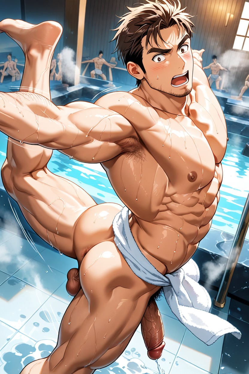 Top Down, Round Butt, Big Pecs AI Gay Porn