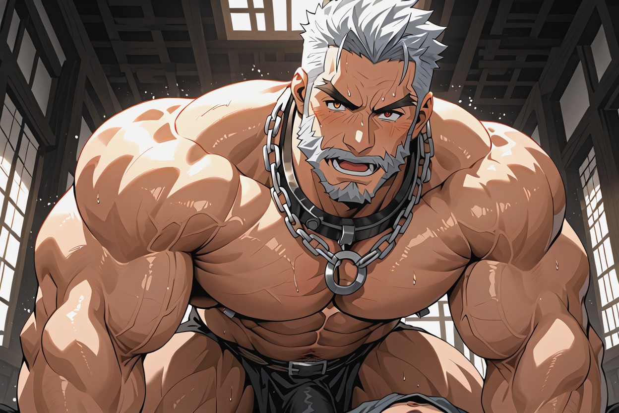 Bara, Glossy Anime Art, Looking At Viewer Porno gay IA