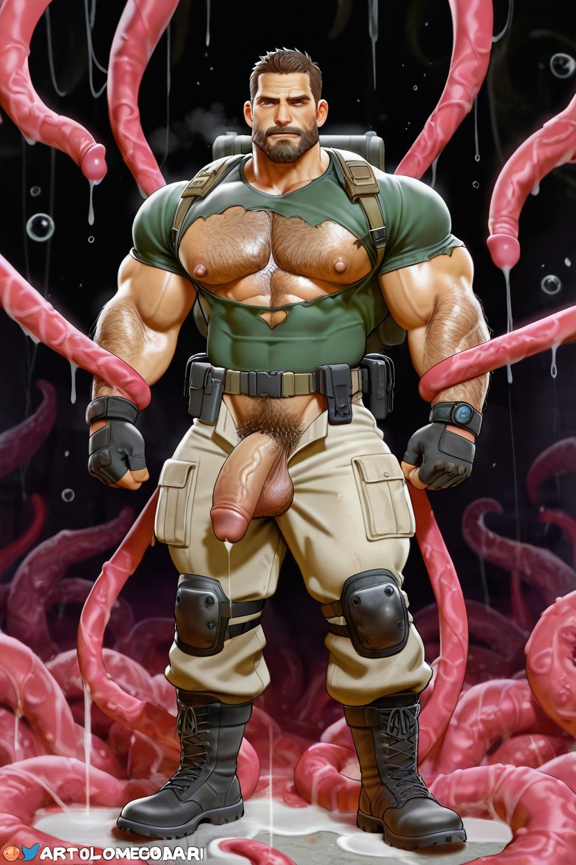 Very Wide Chest, Fix Anatomy Gigantic Daddy, 30+ AI Gay Porn