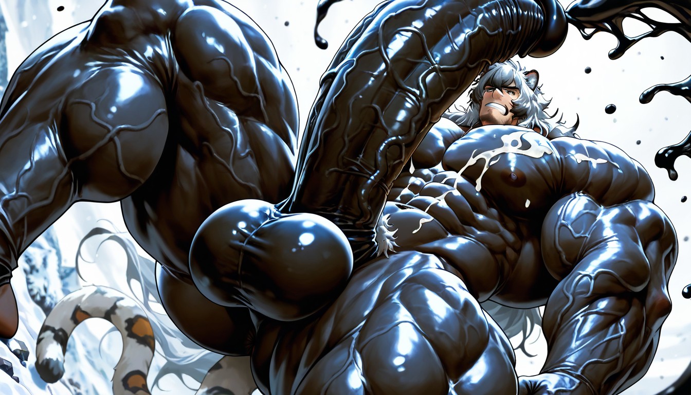 Naked, Bottom Up, Penis Thicker Than Body AI Gay Porn