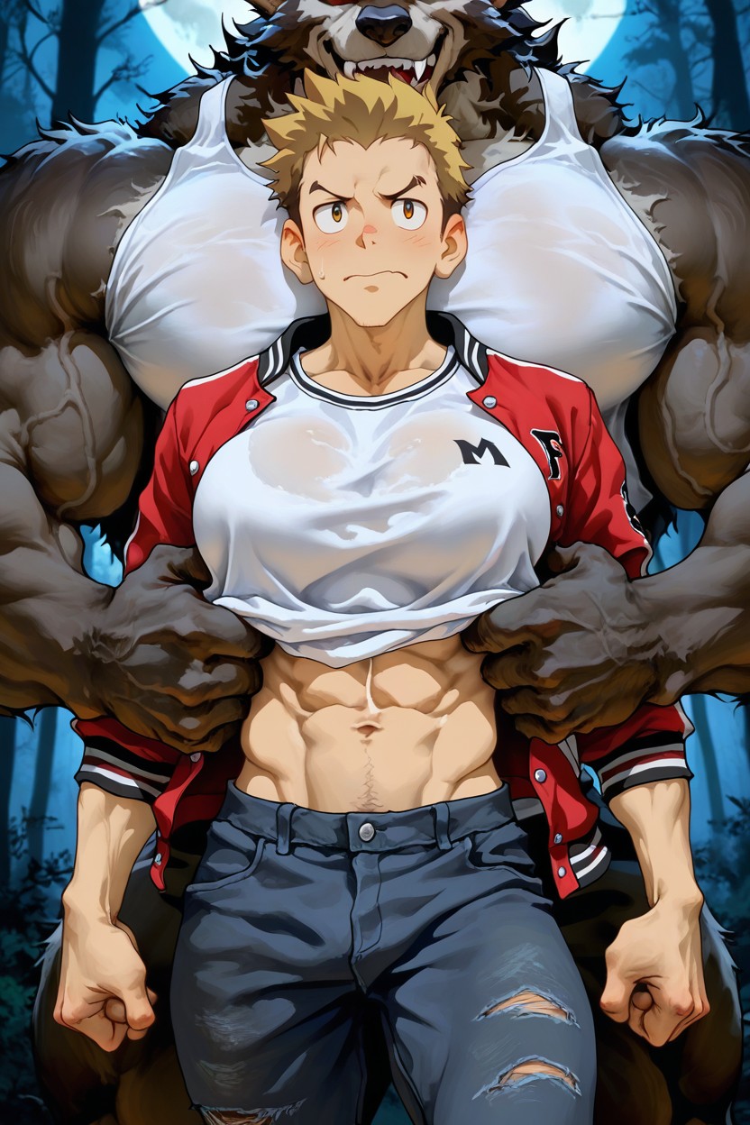 Strong Lines, Full Moon, Cutesexyrobutts AI Gay Porn