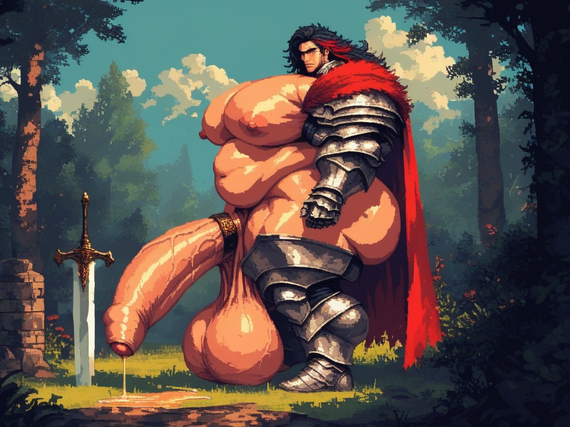 Thick Thighs, Wide Hips, Erection AI Gay Porn