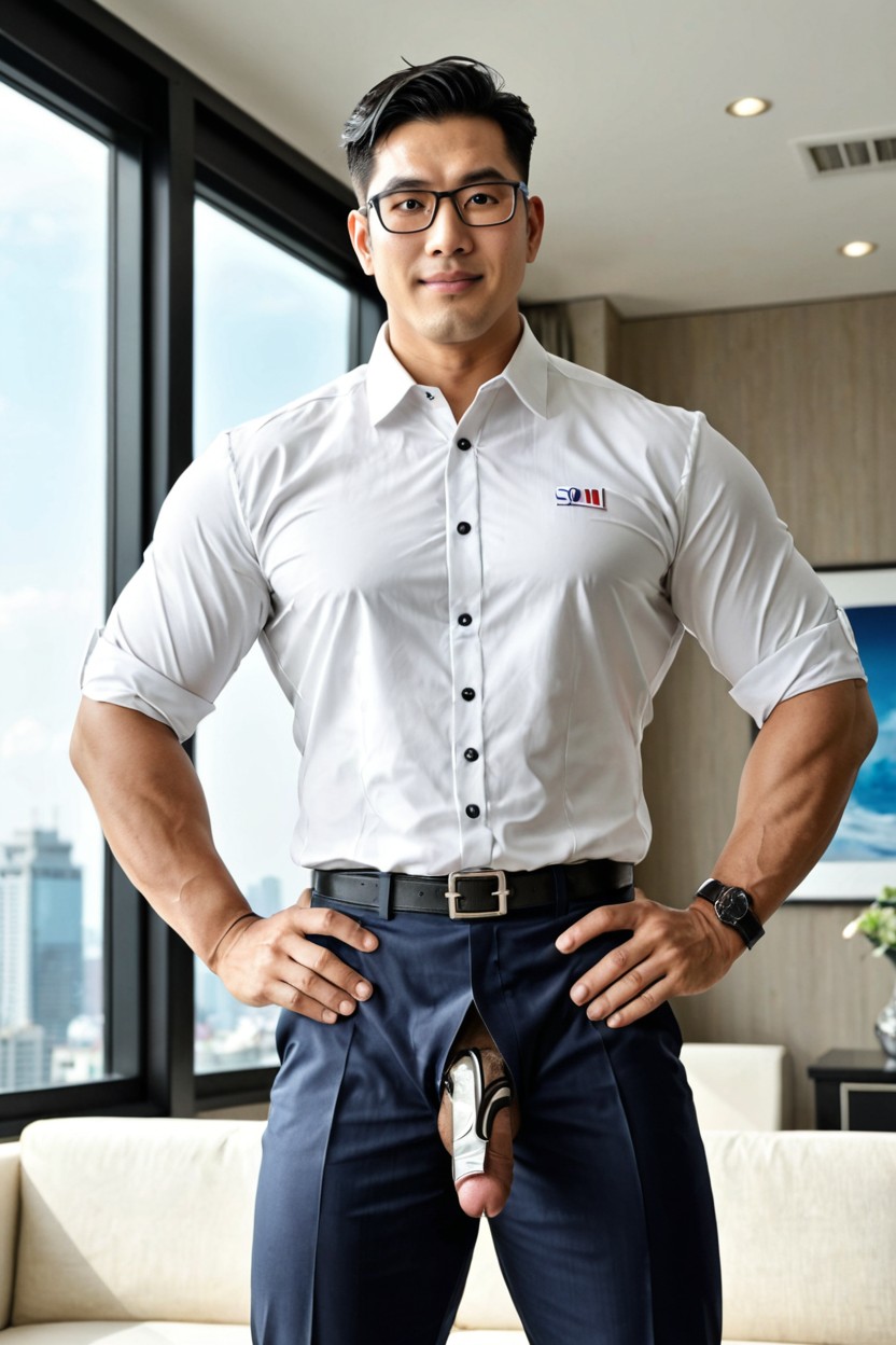 Korea, 1 Person, Smooth Wrinkle-resistant Fabric AI Gay Porn