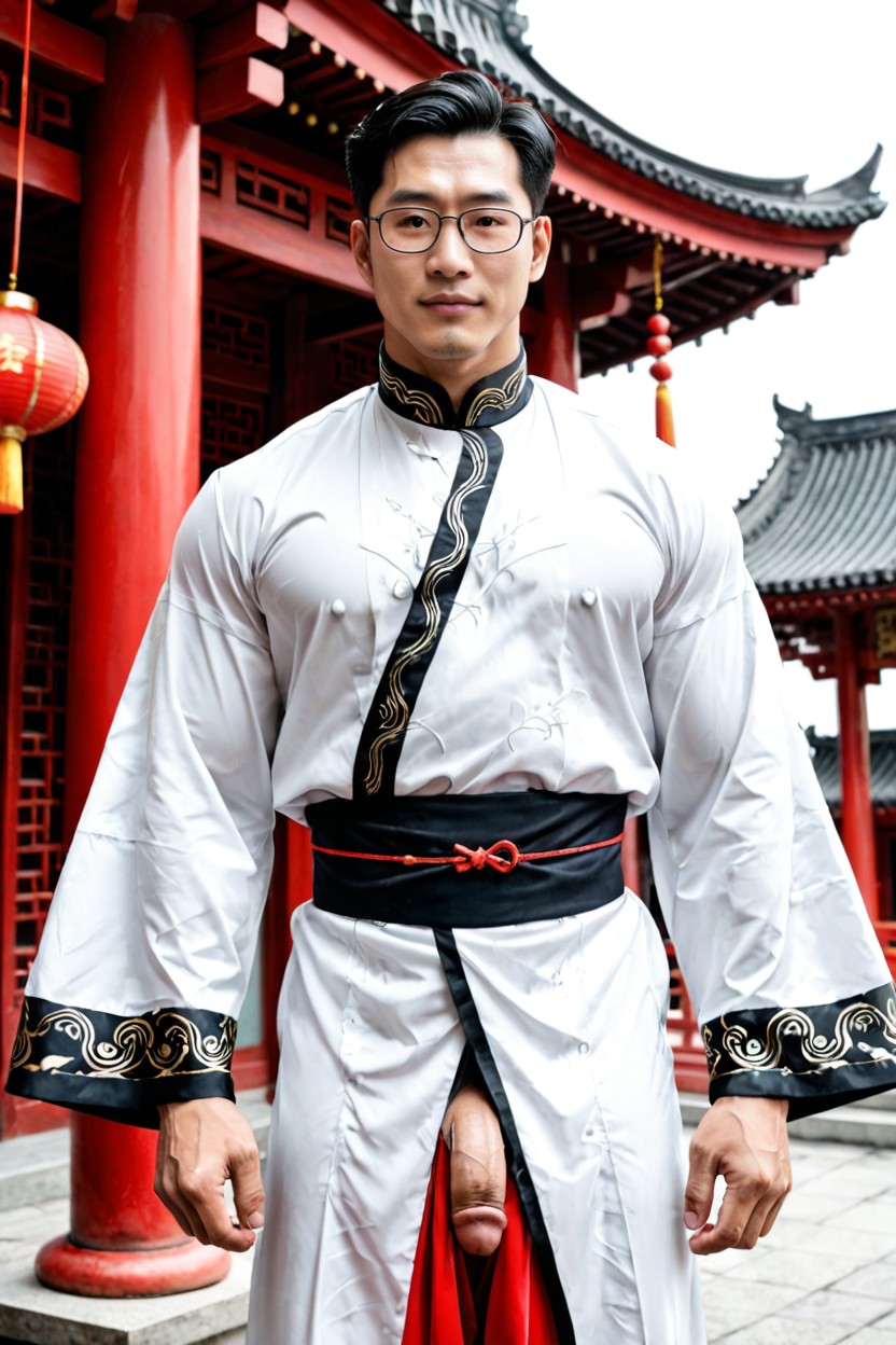 Imposing Presence, Fully Covering The Upper Body, Third Layer Porno gay IA