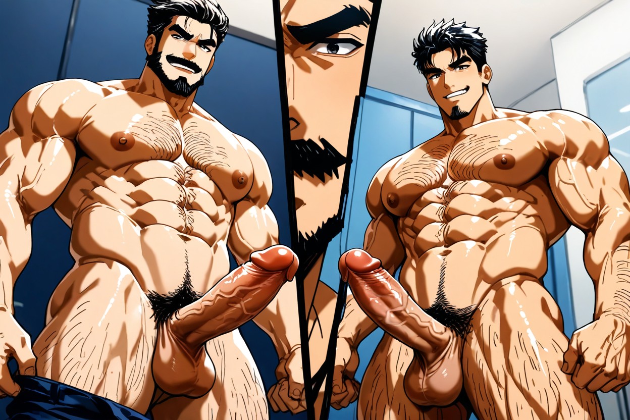 Simple Line Art, Culo Mediano, Yoai Porno gay IA