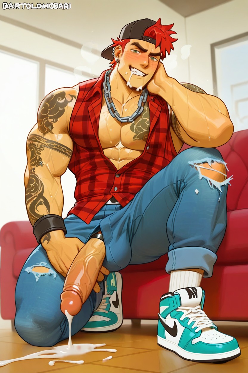 Sharp Lines, Bartolomeobari, Tight Jeans Porno gay IA