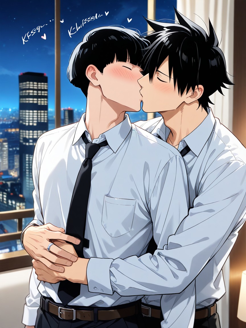 Standing, Clothed, White Shirt AI Gay Porn