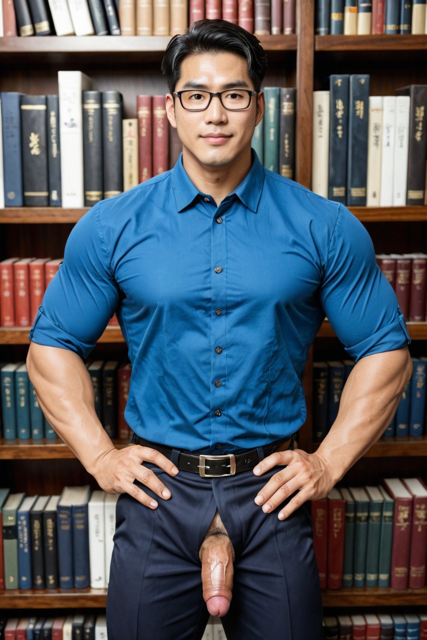 Tall, Fit, Vista Frontal Porno gay IA