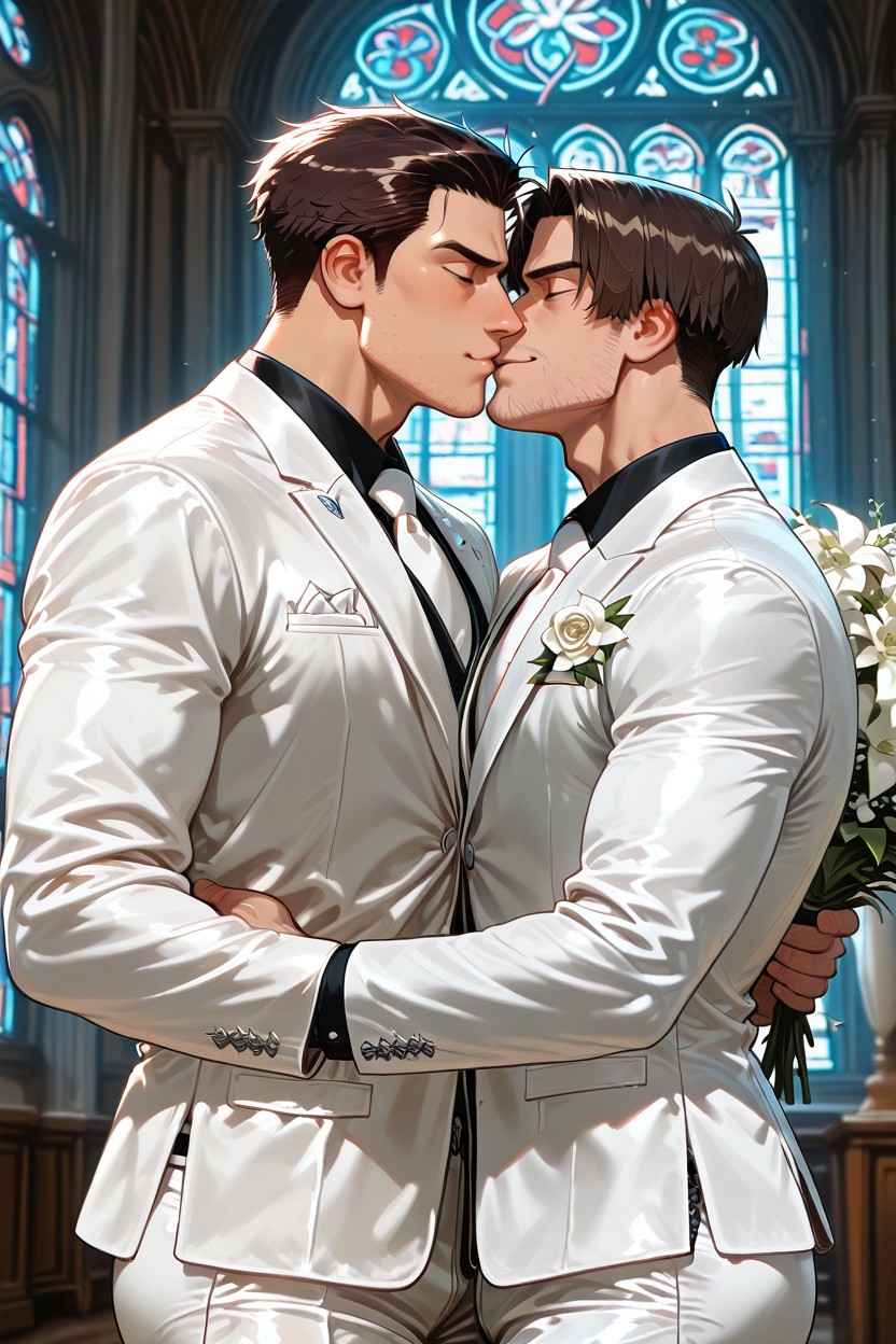 Gay Porn, Tan Skin, White Shirt Porno gay IA