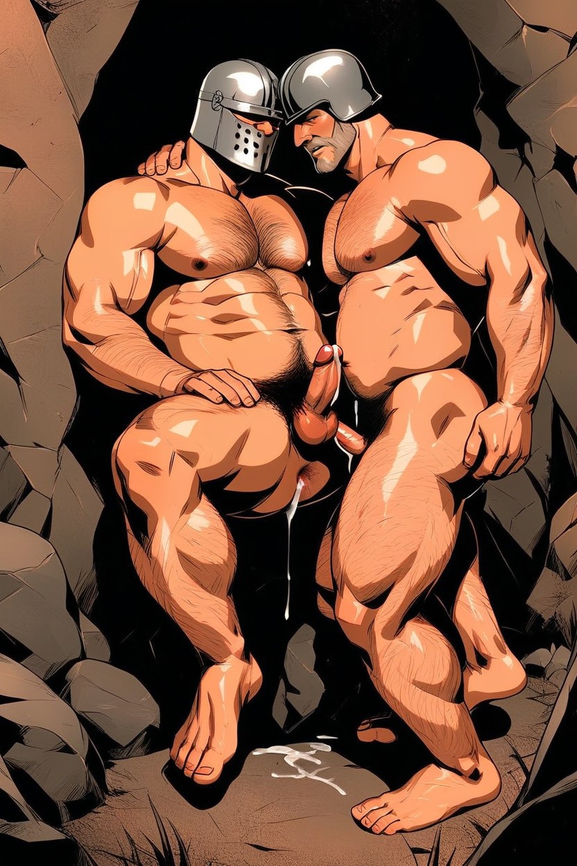 Armor, Gay, Man Fucking Trans Man AI Gay Porn