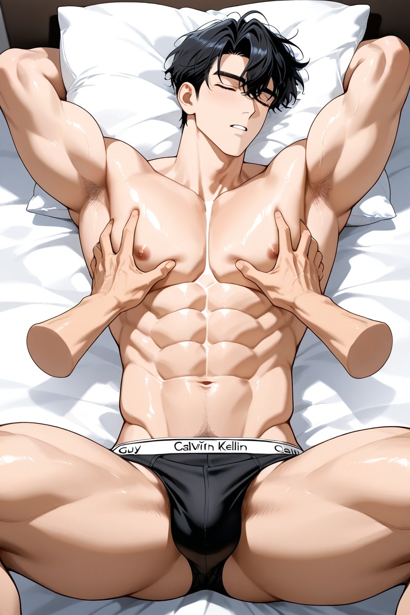 Close Eyes, 25+, Fit AI Gay Porn