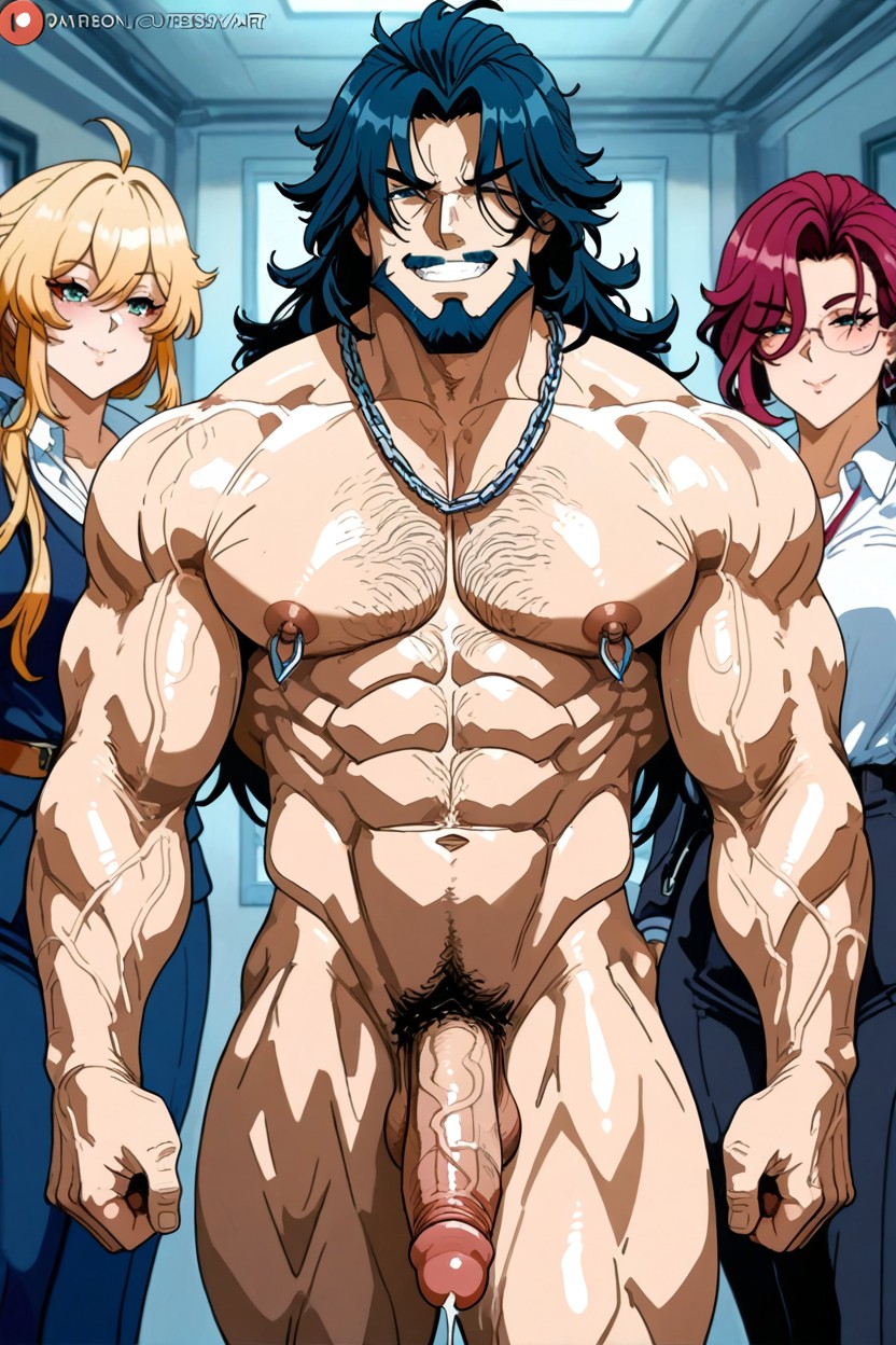 Chest Out, Wagner Holding Lady Butt Using Right Hand, Kakure AI Gay Porn
