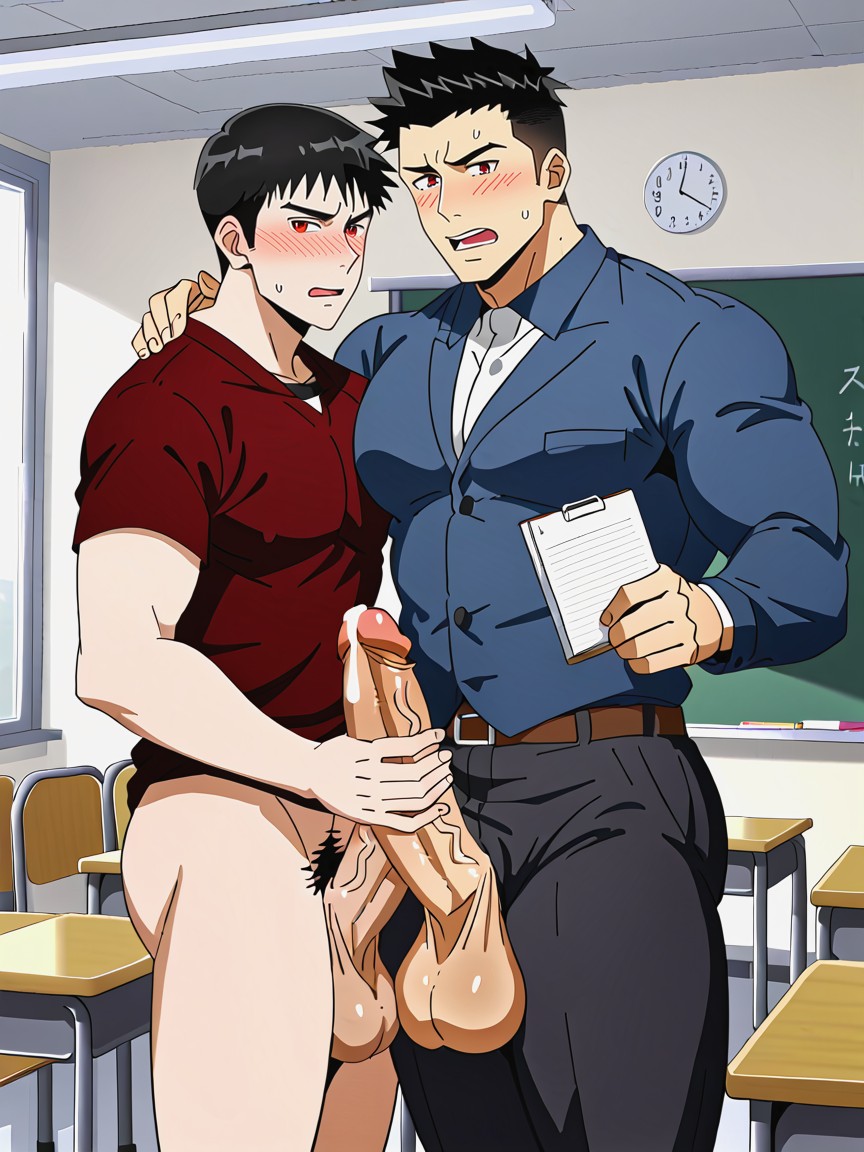 Gay, Public, Excess Cum AI Gay Porn