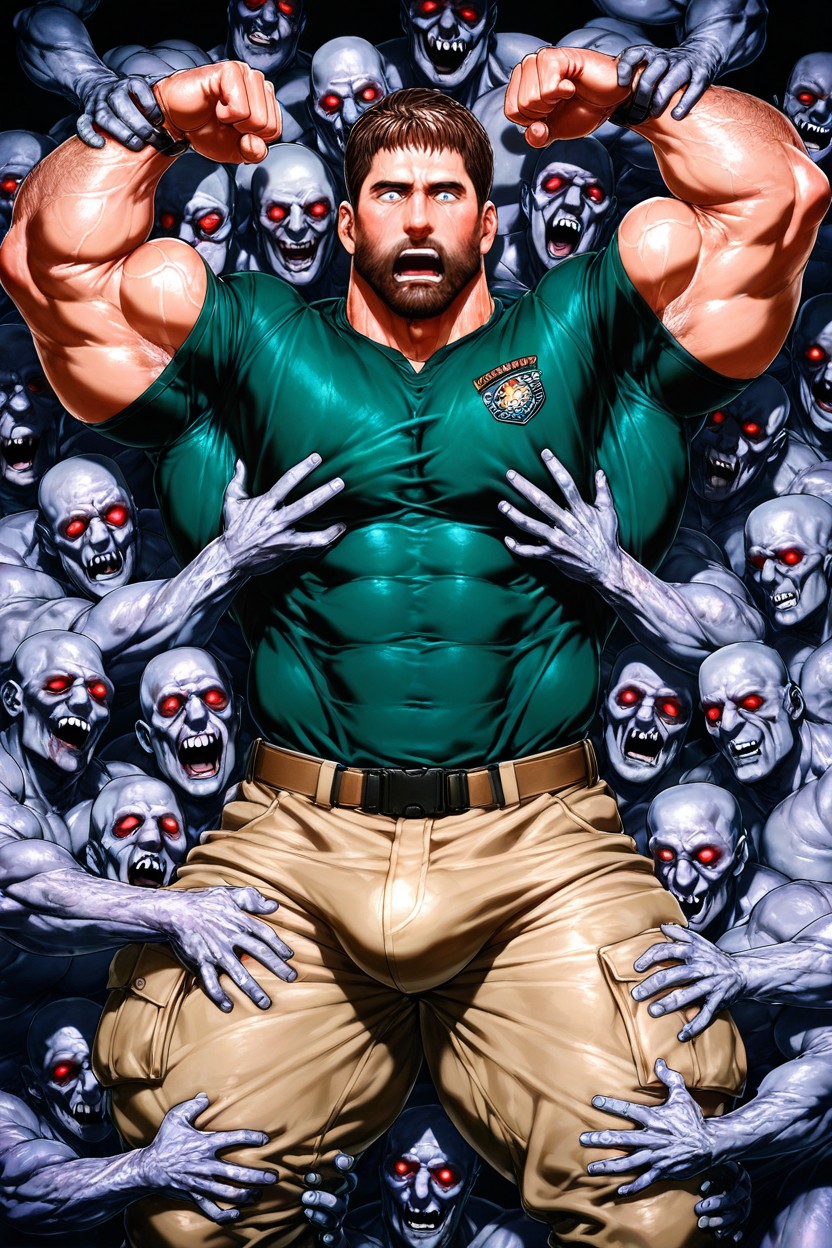 Bubble Chest, Oversize Pecs, Gay AI Gay Porn