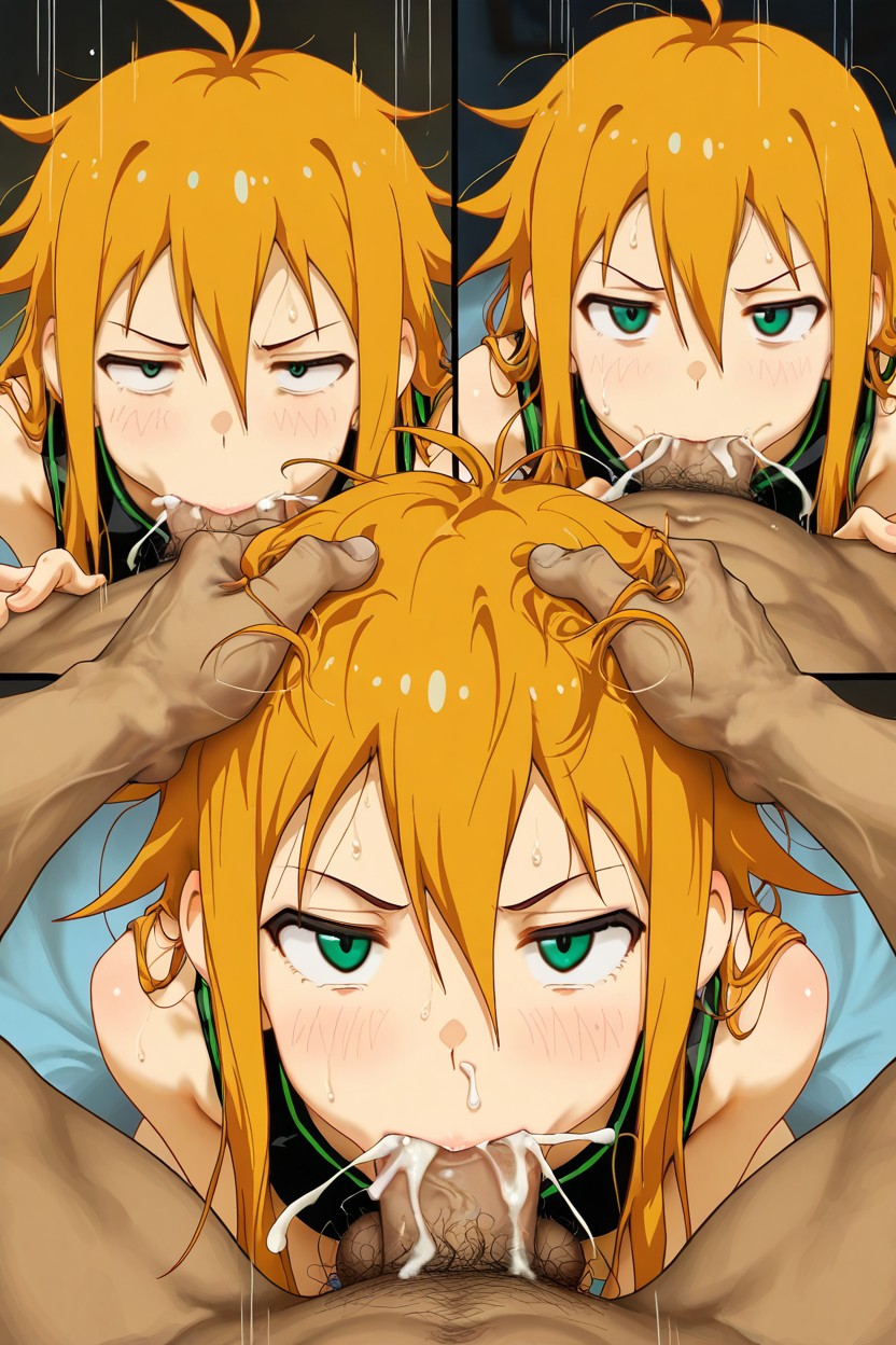 Messy Hair, Cum In Hair, Drooling AI Gay Porn
