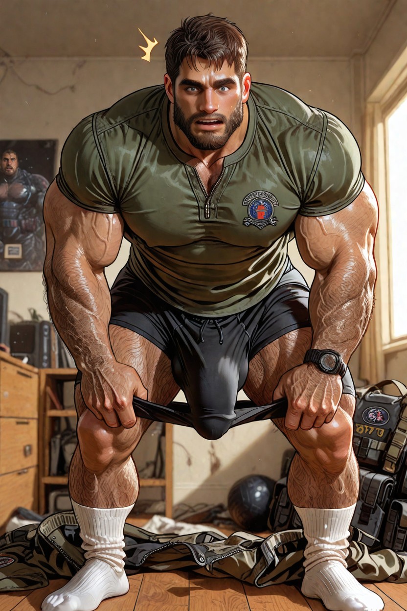 Cosplay, Hairy Legs, Hairy Arms AI Gay Porn