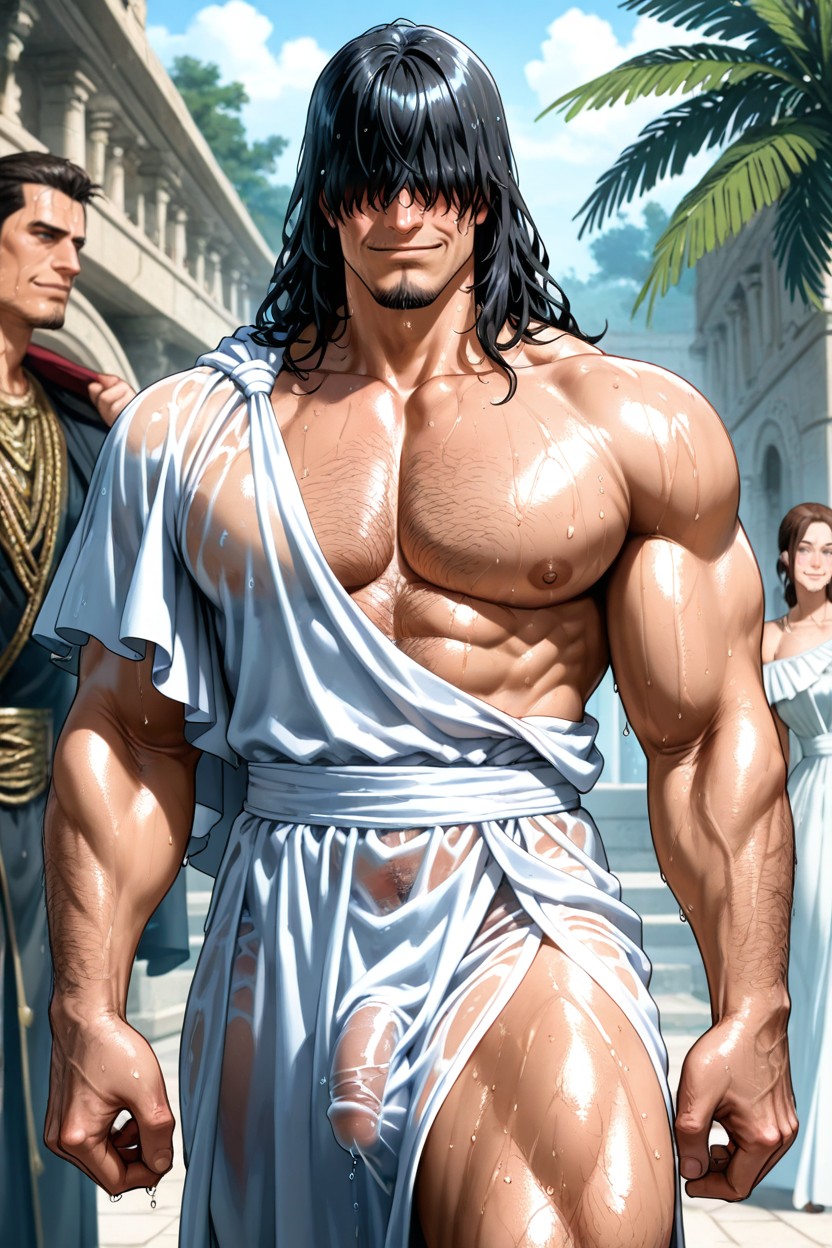 See Through Clothing, Light Wet White Rome Dress, Wearing Chitoniskos Porno gay IA